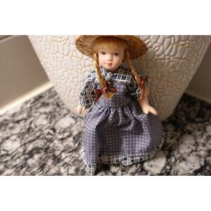 Porcelain Vintage Doll rural field‎ collectible